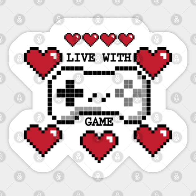 Game Lover I Love Video Games Sticker TeePublic
